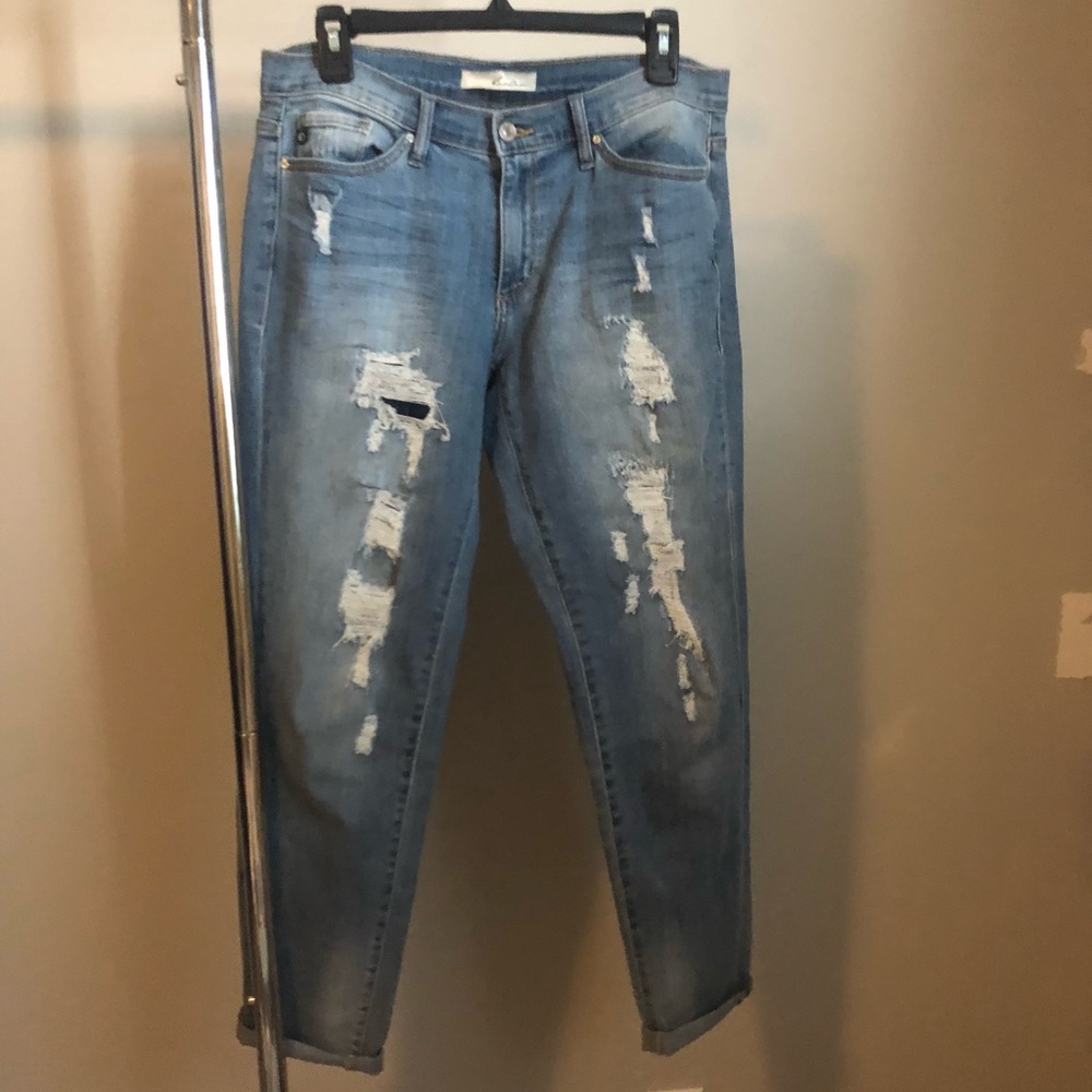 KanCan Boyfriend Distressed Jeans